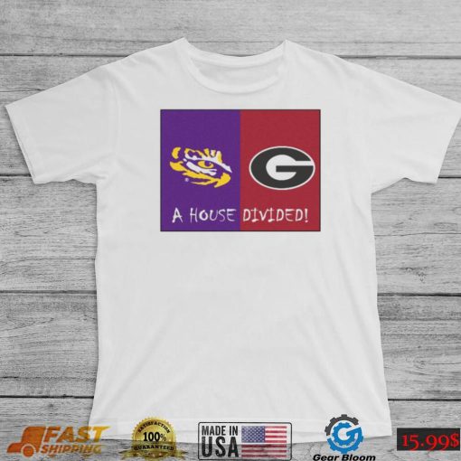 LSU Tigers Vs Georgia Bulldogs A House Divided 2022 Shirt