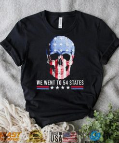 Skull We Went To 54 States T Shirt