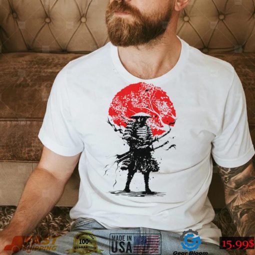 Last Samurai of Japan sunset art shirt