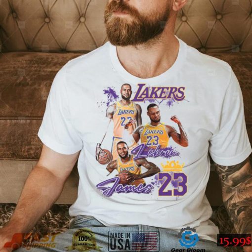 Lebron James T shirt, 23 Lakers Shirt, Los Angeles Lakers Shirt, NBA Team Lakers T Shirt