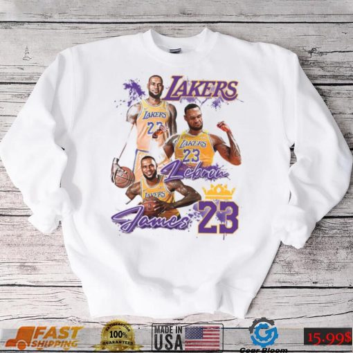 Lebron James T shirt, 23 Lakers Shirt, Los Angeles Lakers Shirt, NBA Team Lakers T Shirt