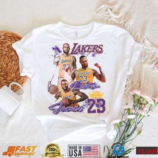 Lebron James T shirt, 23 Lakers Shirt, Los Angeles Lakers Shirt, NBA Team Lakers T Shirt