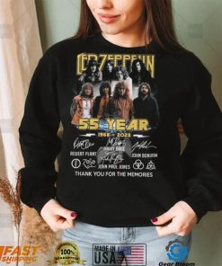 Led Zeppelin 55 Year 1968 – 2023 Thank You For The Memories T Shirt