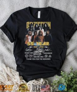 Led Zeppelin 55 Year 1968 – 2023 Thank You For The Memories T Shirt