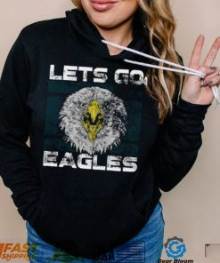 Lets Go Eagles Washed And Worn Look Philadelphia Eagles T Shirt