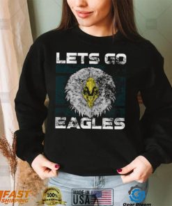 Lets Go Eagles Washed And Worn Look Philadelphia Eagles T Shirt