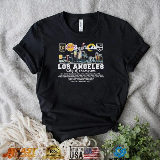 Los Angeles City Of Champions Shirt