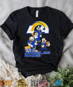 Los Angeles Rams Mickey Mouse Donald Duck Goofy Baseball Shirt