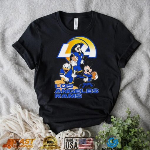 Los Angeles Rams Mickey Mouse Donald Duck Goofy Baseball Shirt