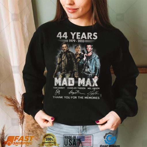 Mad Max 1979 2023 Thank You For The Memories T Shirt