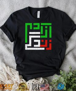 Mahsa Amini Women Life Freedom Iran flag logo shirt