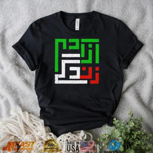 Mahsa Amini Women Life Freedom Iran flag logo shirt