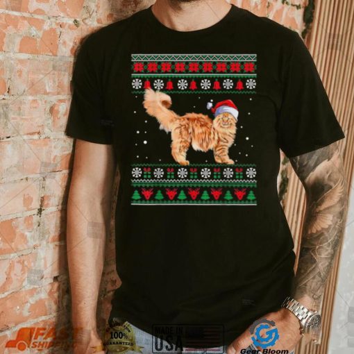 Maine Coon Merry Christmas Ugly Sweater Funny Cat Shirt