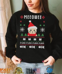 Meow Purr Purr Purr Purr Ugly Christmas Shirt