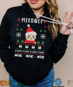 Meow Purr Purr Purr Purr Ugly Christmas Shirt