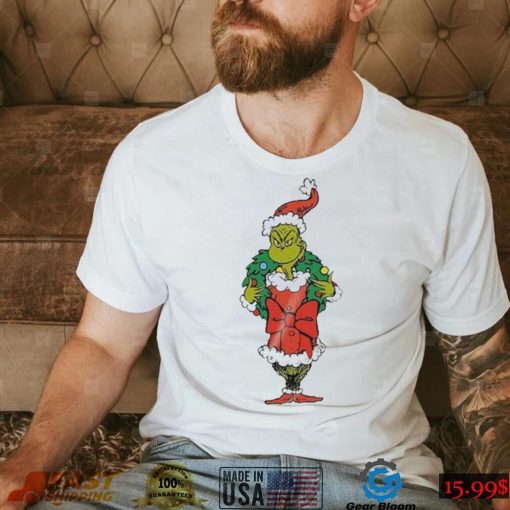 Merry Christmas grinch wreath merry grinchmas shirt