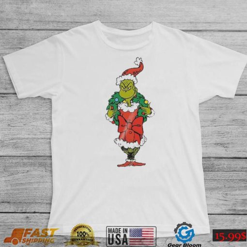 Merry Christmas grinch wreath merry grinchmas shirt