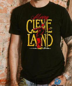 Merry Cleveland Christmas flag pole 2022 shirt