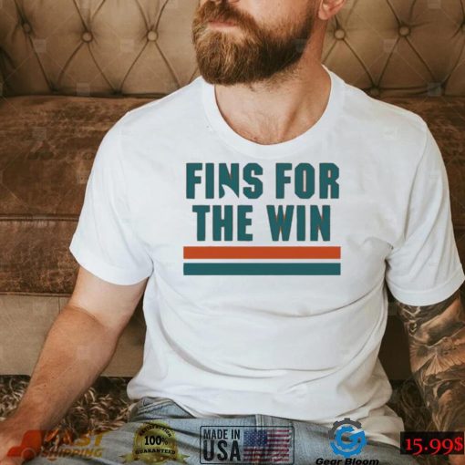 Miami Dolphins fins for the win T Shirt