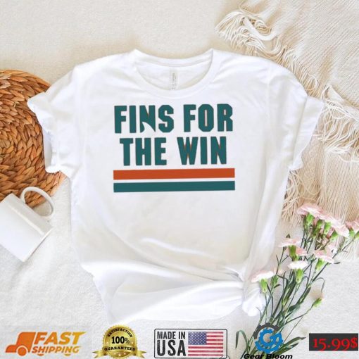 Miami Dolphins fins for the win T Shirt