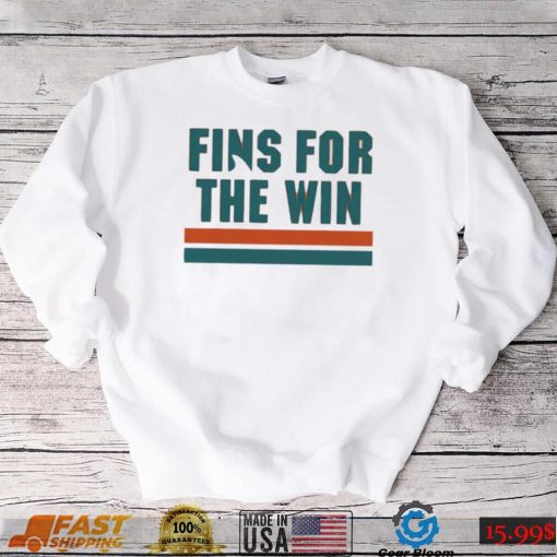 Miami Dolphins fins for the win T Shirt