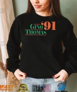 Miami Hurricanes Gino Thomas ’91 Shirt