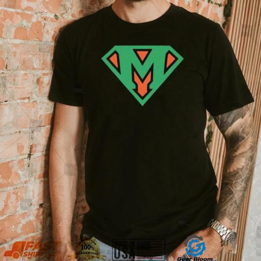 Miami Hurricanes Super Man Super Mario Shirt