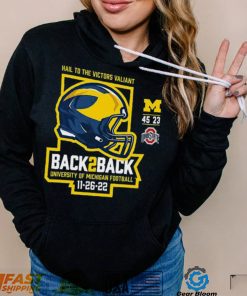 Michigan Wolverines Back 2 Back 2022 Final Score Shirt