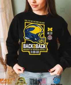 Michigan Wolverines Back 2 Back 2022 Final Score Shirt