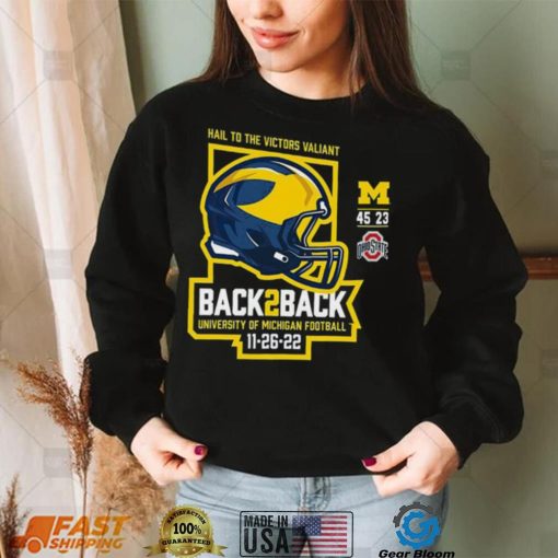 Michigan Wolverines Back 2 Back 2022 Final Score Shirt