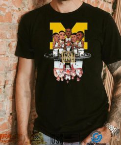 Michigan Wolverines Basketball Fab Five Water Reflection Shirt