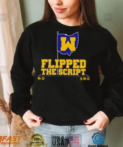 Michigan Wolverines flag Flipped the script 45 23 shirt