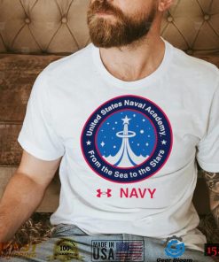 Midshipmen Under Armour 2022 Special Games Logo NASA United State Naval Academy from the Sea to the Stars shirt