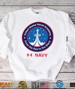 Midshipmen Under Armour 2022 Special Games Logo NASA United State Naval Academy from the Sea to the Stars shirt