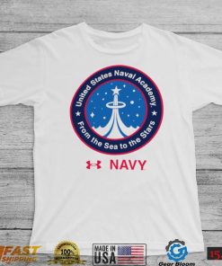 Midshipmen Under Armour 2022 Special Games Logo NASA United State Naval Academy from the Sea to the Stars shirt