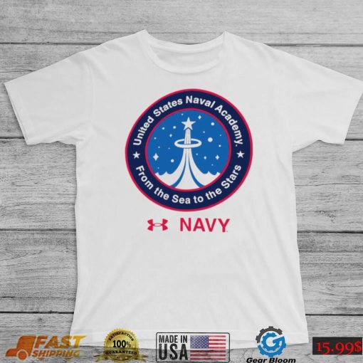 Midshipmen Under Armour 2022 Special Games Logo NASA United State Naval Academy from the Sea to the Stars shirt