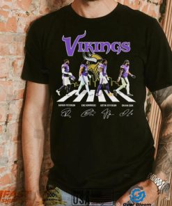 Minnesota Skyline The Vikings Patrick Peterson Eric Kendricks Justin Jefferson And Dalvin Cook Abbey Road Signatures Shirt