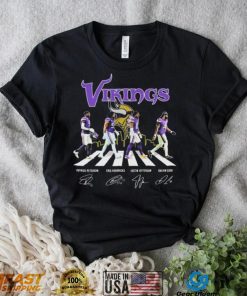 Minnesota Skyline The Vikings Patrick Peterson Eric Kendricks Justin Jefferson And Dalvin Cook Abbey Road Signatures Shirt