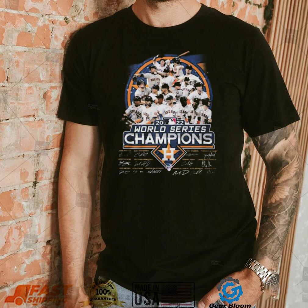 Mlb 2022 World Series Champions Houston Astros Team Signatures Shirt Mlb 2022 World Series Champions Houston Astros Team Signatures Shirt