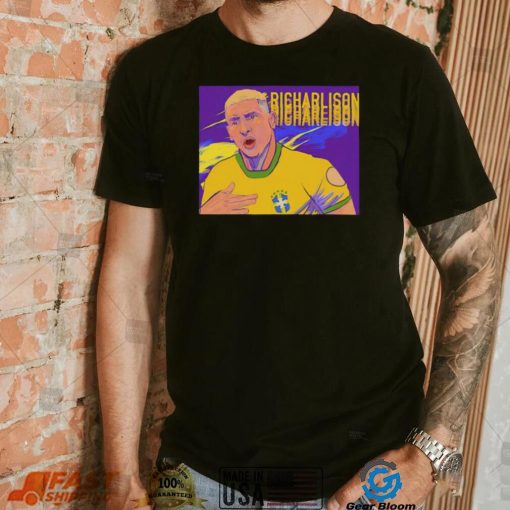 Moment of Richarlison funny Brazil soccer art shirt