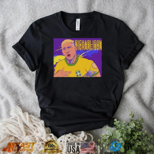 Moment of Richarlison funny Brazil soccer art shirt