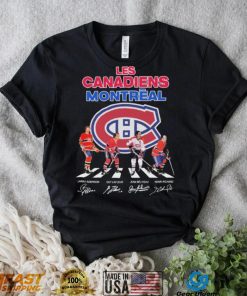 Montreal Canadiens Larry Robinson Guy Lafleur Jean Beliveau And Henri Richard Abbey Road Signatures Shirt