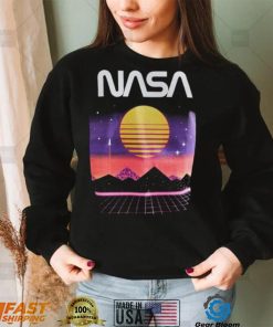 NASA Electro Landscape Vintage Nasa T Shirt