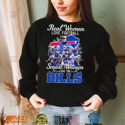 NFL Real Women Love Football Smart Women Love The Bills Signatures Shirt