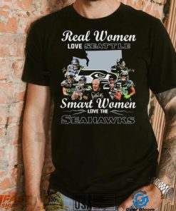 NFL Real Women Love Seattle Smart Women Love The Seahawks Signatures Shirt