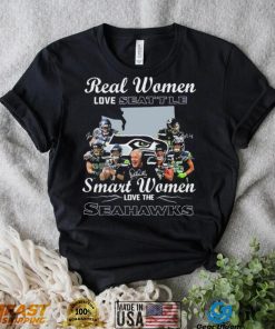 NFL Real Women Love Seattle Smart Women Love The Seahawks Signatures Shirt