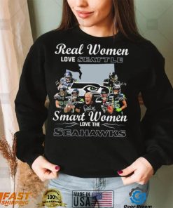 NFL Real Women Love Seattle Smart Women Love The Seahawks Signatures Shirt