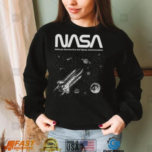 Nasa T Shirt Planets Black