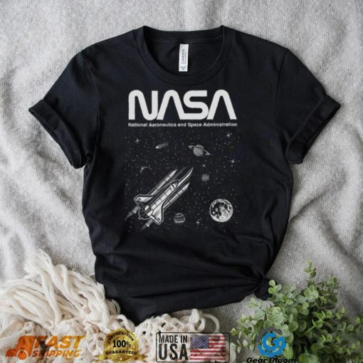 Nasa T Shirt Planets Black