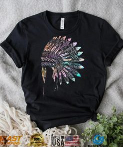 Native American Heritage Headdress Feathers Native American Pullover logo Shirt